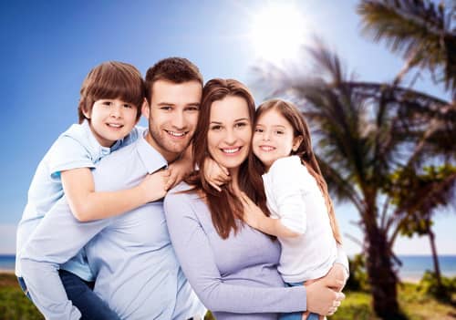 Karl und Clara mit Mama und Papa Karl und Clara mit Mama und Papa